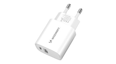 &amp;Icirc;ncărcător de perete Wozinsky WGWCW USB-A USB-C 20W - alb foto