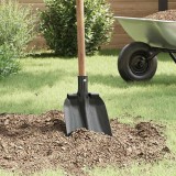 vidaXL Cap de lopată Argintiu 33 x 21 cm Oțel vopsit electrostatic 42019410