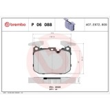 Placute frana Bmw 1 (F20), 1 (F21), 2 Cabriolet (F23), 2 Coupe (F22, 3 (F30, 3 Gran Turismo (F34), 3 Touring (F31), 4 Convertible (F33, 4 Coupe (F32,, BREMBO