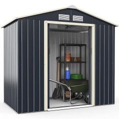 Magazie depozitare unelte si scule, tip casuta, usa glisanta dubla, gri antracit MultiMark GlobalProd foto
