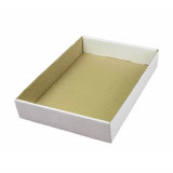 Set 100 Tavite, 305x225x50 mm, Carton Ondulat Alb/Natur