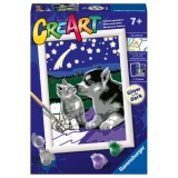 Cumpara ieftin Ravensburger - CreArt pictura pe numere pentru copii prieteni care stralucesc