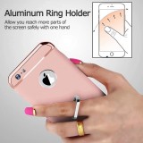 Cumpara ieftin Husa pentru Apple iPhone 6 / iPhone 6S Inel Rose-Auriu MyStyle Elegance Luxury 3in1