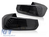 Set de stopuri LED potrivit pentru BMW Seria 3 F30 sedan 2011-2018, cu baza fumurie, stanga si dreapta Performance AutoTuning