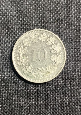 Moneda 10 rappen 1992 Elvetia foto
