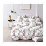 Cumpara ieftin Lenjerie de Pat Bumbac Finet cu 6 Piese Pentru Pat Dublu - SUZ51