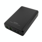 Accesorii auto si calatorie Vetter Smart Charging Station, 2 x PD USB-C up to 100W, 2 x Quick Charge 3.0, Black