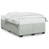 Cumpara ieftin Cadru de pat fara saltea, gri deschis, 120x200 cm, catifea