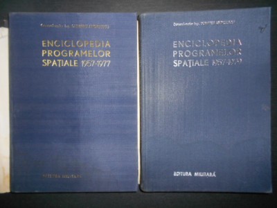 Dumitru Andreescu - Enciclopedia programelor spatiale 2 volume (autograf) foto