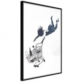 Cumpara ieftin Poster - Banksy: Shop Until You Drop, cu Ramă neagră, 30x45 cm