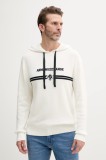 Armani Exchange pulover de bumbac barbati, culoarea alb, light, cu guler, XM000180 AF11960