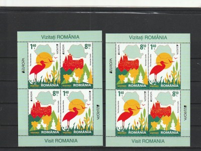 ROMANIA 2012 LP 1938 d EUROPA 2012 VIZITATI ROMANIA PERECHE DE BLOCURI MNH NEST foto