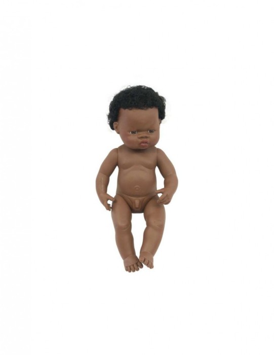 Papusa African Baiat 38 cm - Miniland