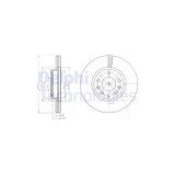 Set disc frana Delphi BG4255C Fata