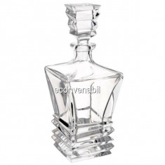 Decantor Sticla Whiskey Cristal de Bohemia Colectia Rocky 850ml foto