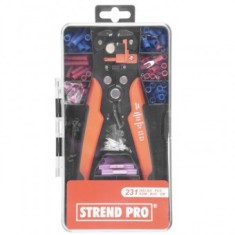 Cleste pentru sertizat Strend Pro AWS 338, cu 230 terminale, Cr-V