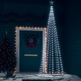 Cumpara ieftin Decorațiune brad Crăciun conic 330 LED-uri alb rece 100x300 cm