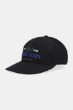 Tommy Jeans șapcă de baseball din bumbac culoarea negru, cu imprimeu, AM0AM13290
