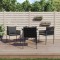 vidaXL Set mobilier de grădină cu perne, 5 piese, poliratan și oțel 3187052
