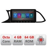 Navigatie Seat Leon MIB Quad Core I-306 4+64 ecran 10.33&quot; Android Waze USB Navigatie Internet Youtube Radio CarStore Technology