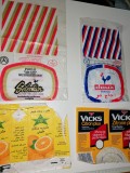 Cumpara ieftin LOT 4 AMBALAJE / ETICHETE VECHI ALIMENTE /PUI / SUC