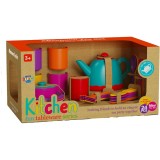 Set de ceai din plastic, Luna Toys, 24 piese