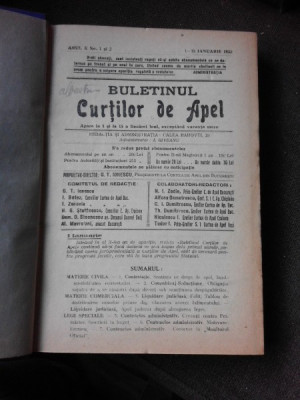 Buletinul Curtilor de apel, 1933 foto