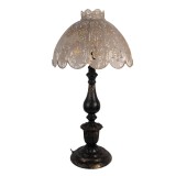 Cumpara ieftin Veioza metal negru gri auriu &Oslash; 41x75 cm E27