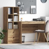 vidaXL Birou cu sertar 2 pcs Stejar Artizanal 3337376