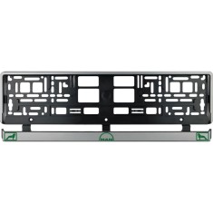 Set 2 bucati, suport numar inmatriculare argintiu MAN V