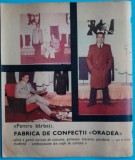 1974 Reclamă Fabrica de confectii ORADEA, comunism, epoca aur, 24 x 20 cm moda