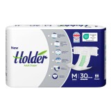 Scutece adulti Holder, marimea M, talie 80-120 cm, 30 buc, 8 picaturi