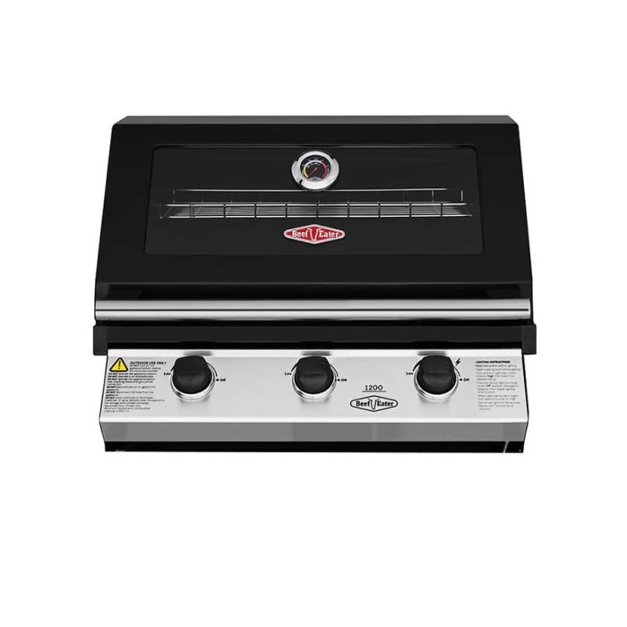 Gratar &icirc;ncorporabil pe gaz 3 arzatoare &ndash; Discovery 1200E BeefEater Essential GrillCooking