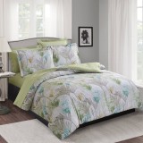 Lenjerie de pat Caressa HFJ-TX, 2 persoane, poliester, multicolor, 6 piese