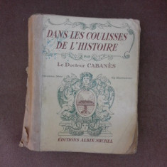 Dans les coulisses de l'histoire - Le docteur Cabanes vol.III (carte in limba franceza)