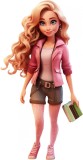Cumpara ieftin Sticker decorativ, Barbie, Roz, 90 cm, 8402ST-12, Oem