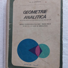 Geometrie Analitica CLASA A XI A - Gh. D. Simionescu