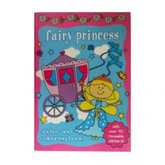 Carte de colorat cu stickere Fairy Princess - Paperback brosat - *** - Mediadocs Publishing