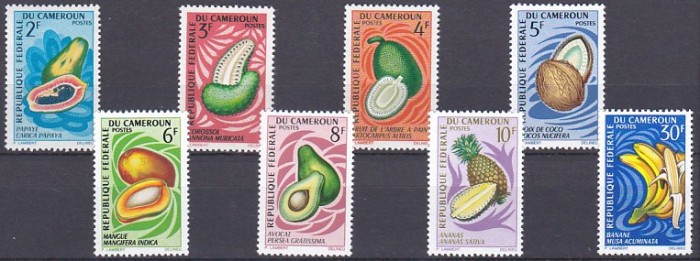 DB1 Camerun 1967 Fructe 8 v. MNH lipseste prima val.