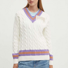 HUGO pulover femei, culoarea bej, 50518300