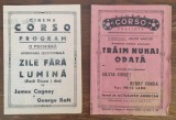 ROMANIA 1945-1946 lot 2 programe de cinema Corso Sibiu filme americane