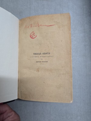 Vasile Conta (studiu biografic) - Octav Minar foto