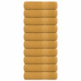Gossi prosoape de maini, frogn, 10 buc., aurii, 50x100 cm, 360 g/m2