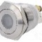Intrerupator anti-vandalism, OFF-(ON), &Oslash;19mm, ONPOW - GQ19F-10D/B/12V/S