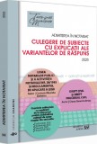 Admiterea in notariat. Culegere de subiecte cu explicatii ale variantelor de raspuns - Universul Juridic
