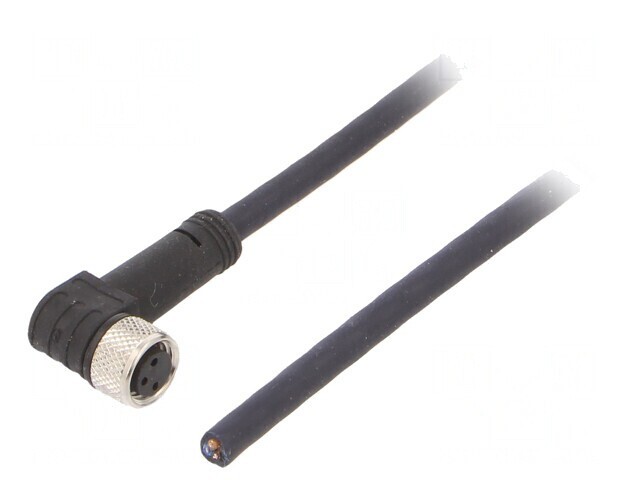 Cablu de conectare M8 &icirc;n unghi 5m 60VAC 4A IP69K