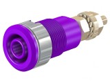 Soclu Banană 4mm Violet Aurit 32A 1kV