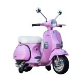 Cumpara ieftin Scuter electric pentru copii Piaggio PX150, 70W, 12V, echipare Premium, roti moi, scaun tapitat, roz