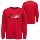 Chicago Blackhawks tricou cu măneci lungi pentru copii Rink Reimagined LS Ultra red - Dětsk&eacute; M (10 - 12 let)