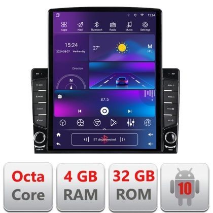 Navigatie Alfa Romeo 159 2005-2011 dedicata Ouad core 4+32 ecran vertical 9.7&quot; DSP 360 FHD AHD Android radio gps internet Kit-+EDT-E709 CarStore Techn